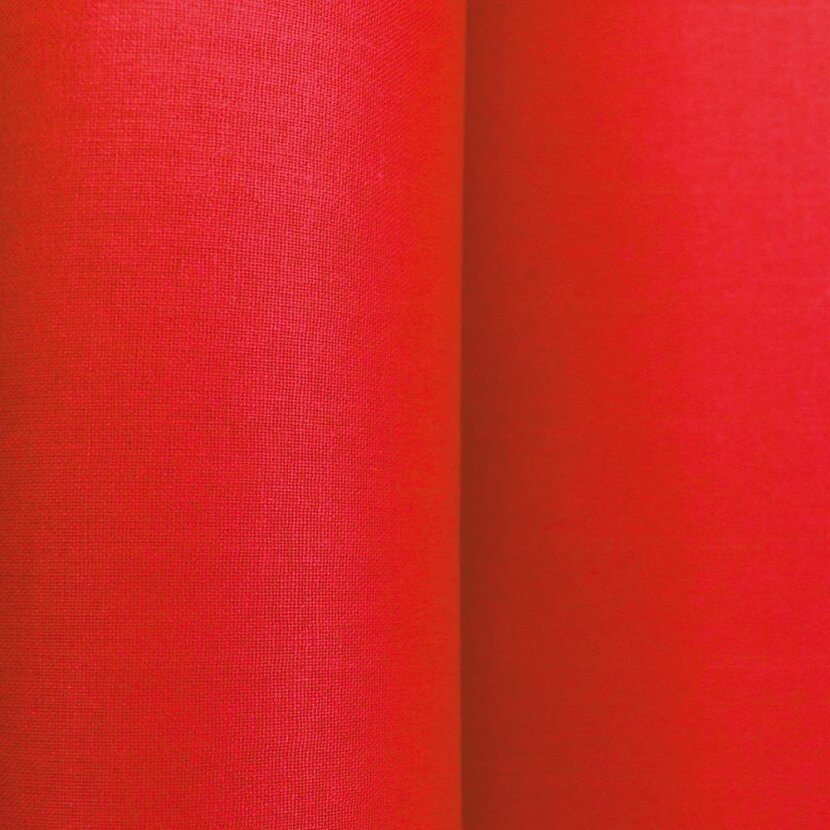 Baumwolle Uni beschichtet - Rot