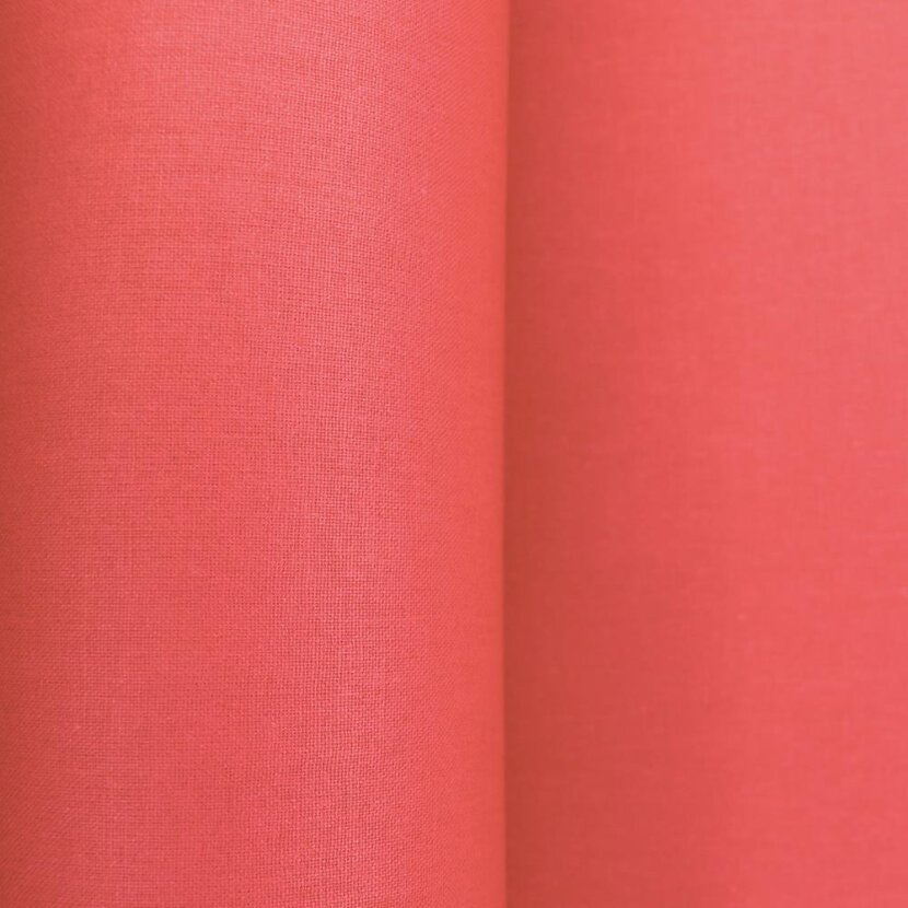 "Coated Cotton in Sandstone Red - Uni"
