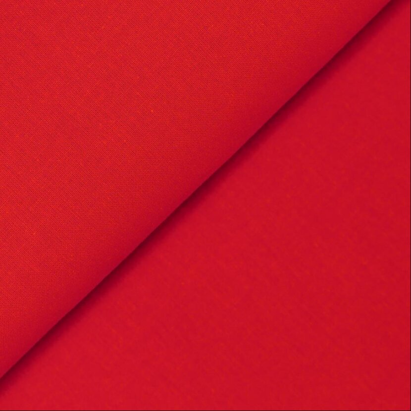 Baumwolle Uni - Rot