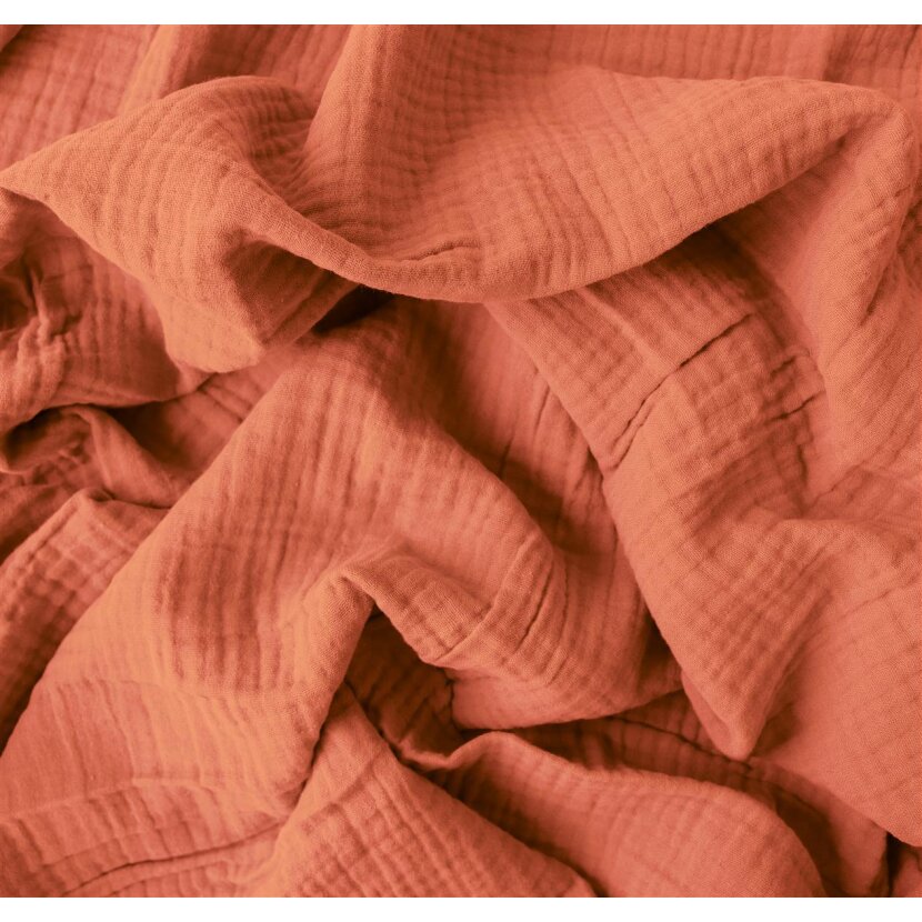 "Triple Muslin - Sandstone Red: A Must-Have for Every Wardrobe"
