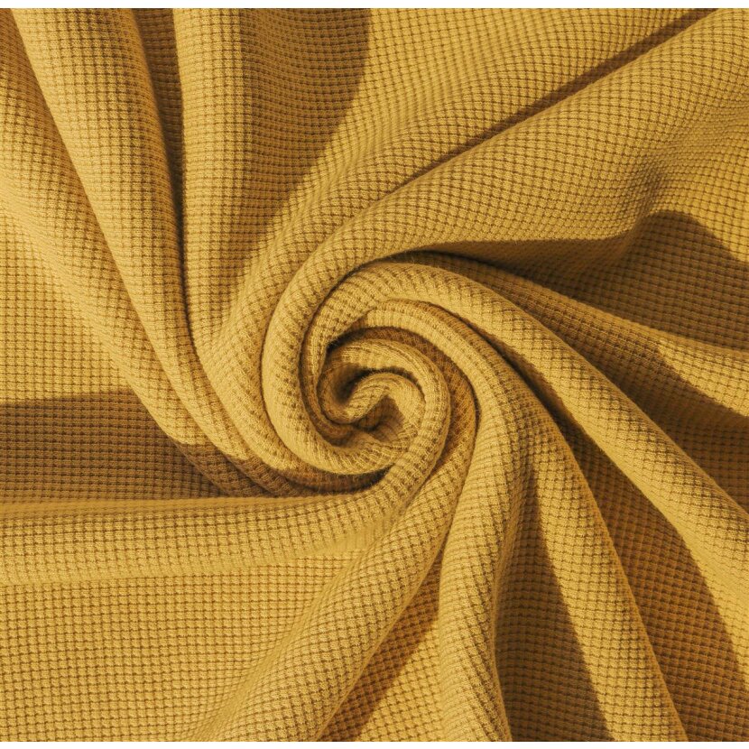 Waffelpique Jersey - Mr. Waffles Chamomile: The Perfect Comfort Fabric