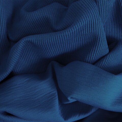 "Poseidon Blue: Ultimate Heavy Knit Comfort in 10...