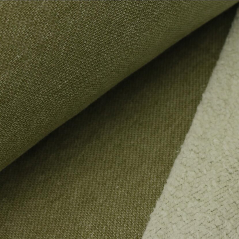 "Lamb Fleece - Olive: Luxurious and Cozy Warmth for Winter"