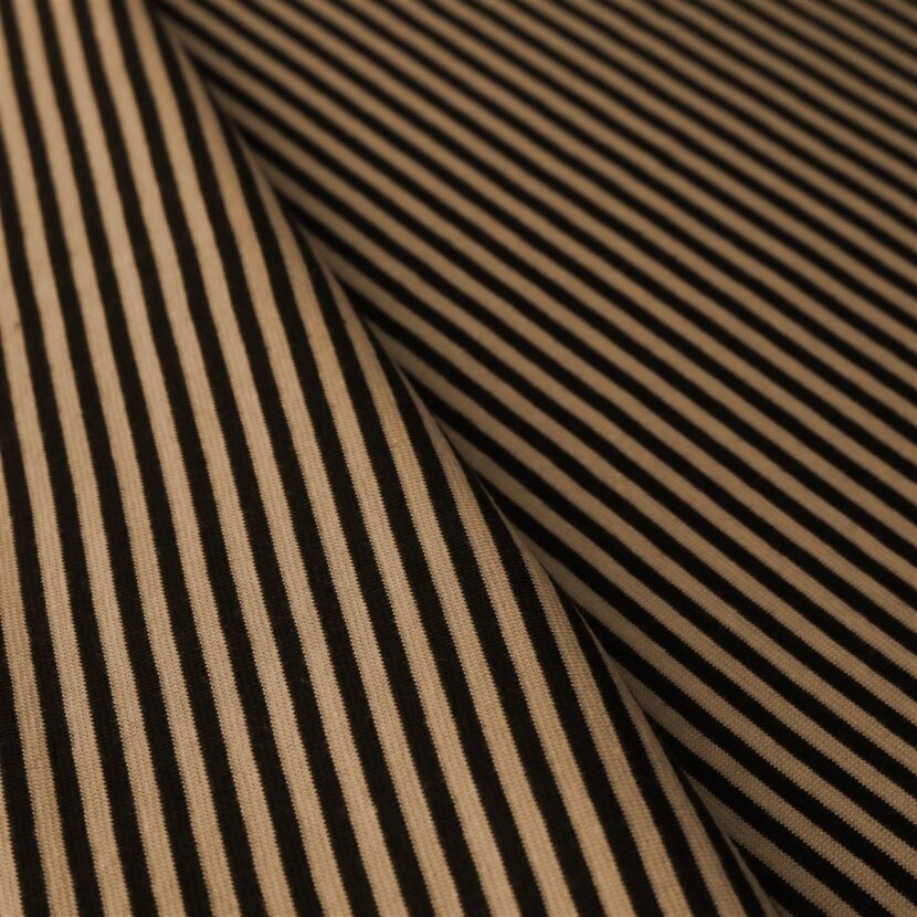 Cuff Stripes - Beige/Dark Brown